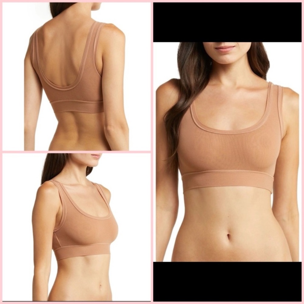 SKIMS Summer Mesh Scoop Bralette in Clay NWT